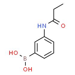 ChemSpider 2D Image | (3-Propionamidophenyl)boronic acid | C9H12BNO3