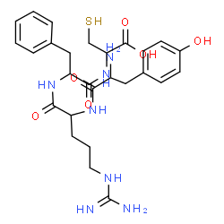 ChemSpider 2D Image | tyr-arg-phe-cys | C27H37N7O6S
