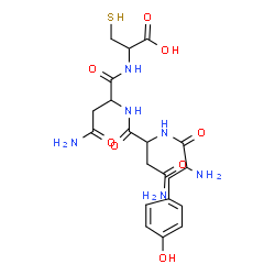 ChemSpider 2D Image | tyr-asn-asn-cys | C20H28N6O8S