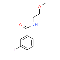 ChemSpider 2D Image | 3-Iodo-N-(2-methoxyethyl)-4-methylbenzamide | C11H14INO2