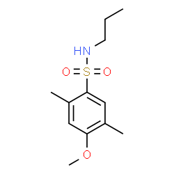 ChemSpider 2D Image | 4-Methoxy-2,5-dimethyl-N-propylbenzenesulfonamide | C12H19NO3S