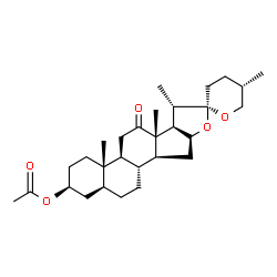 ChemSpider 2D Image | (-)-Hecogenin acetate | C29H44O5