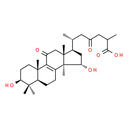 ChemSpider 2D Image | Ganolucidic acid B | C30H46O6