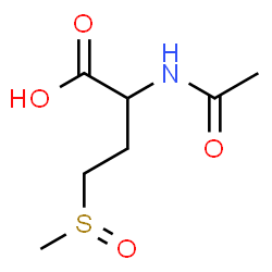 ChemSpider 2D Image | 2-Acetamido-4-(methylsulfinyl)butanoic acid | C7H13NO4S
