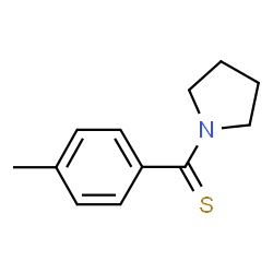 ChemSpider 2D Image | (4-Methylphenyl)(1-pyrrolidinyl)methanethione | C12H15NS