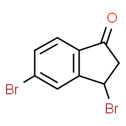 ChemSpider 2D Image | 3,5-Dibromo-1-indanone | C9H6Br2O