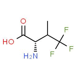 ChemSpider 2D Image | 4,4,4-Trifluoro-L-valine | C5H8F3NO2