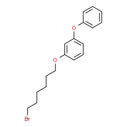 ChemSpider 2D Image | 1-[(6-Bromohexyl)oxy]-3-phenoxybenzene | C18H21BrO2