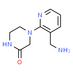 ChemSpider 2D Image | 4-(3-(aminomethyl)pyridin-2-yl)piperazin-2-one | C10H14N4O
