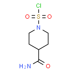 ChemSpider 2D Image | 4-Carbamoyl-1-piperidinesulfonyl chloride | C6H11ClN2O3S