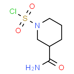ChemSpider 2D Image | 3-Carbamoyl-1-piperidinesulfonyl chloride | C6H11ClN2O3S