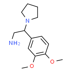 ChemSpider 2D Image | Î²-(3,4-Dimethoxyphenyl)-1-pyrrolidineethanamine | C14H22N2O2