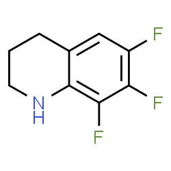 ChemSpider 2D Image | 6,7,8-Trifluoro-1,2,3,4-tetrahydroquinoline | C9H8F3N