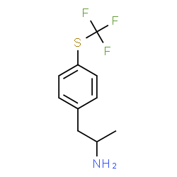 ChemSpider 2D Image | 1-{4-[(Trifluoromethyl)sulfanyl]phenyl}-2-propanamine | C10H12F3NS