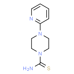 ChemSpider 2D Image | 4-(2-Pyridinyl)-1-piperazinecarbothioamide | C10H14N4S