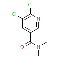 ChemSpider 2D Image | 5,6-Dichloro-N,N-dimethylnicotinamide | C8H8Cl2N2O