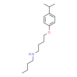 ChemSpider 2D Image | N-Butyl-4-(4-isopropylphenoxy)-1-butanamine | C17H29NO
