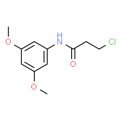 ChemSpider 2D Image | 3-Chloro-N-(3,5-dimethoxyphenyl)propanamide | C11H14ClNO3