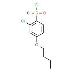 ChemSpider 2D Image | 4-Butoxy-2-chlorobenzenesulfonyl chloride | C10H12Cl2O3S