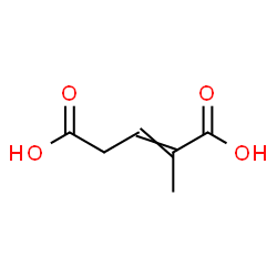 ChemSpider 2D Image | 2-Methyl-2-pentenedioic acid | C6H8O4