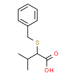 ChemSpider 2D Image | 2-(Benzylsulfanyl)-3-methylbutanoic acid | C12H16O2S