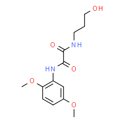 ChemSpider 2D Image | N-(2,5-Dimethoxyphenyl)-N'-(3-hydroxypropyl)ethanediamide | C13H18N2O5