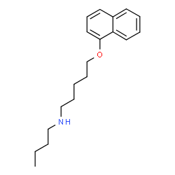 ChemSpider 2D Image | N-Butyl-5-(1-naphthyloxy)-1-pentanamine | C19H27NO