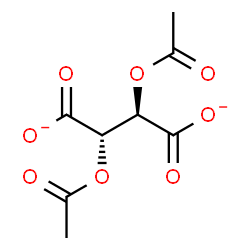ChemSpider 2D Image | (2R,3S)-2,3-Diacetoxysuccinate | C8H8O8
