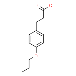 ChemSpider 2D Image | 3-(4-Propoxyphenyl)propanoate | C12H15O3