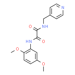 ChemSpider 2D Image | N-(2,5-Dimethoxyphenyl)-N'-(4-pyridinylmethyl)ethanediamide | C16H17N3O4
