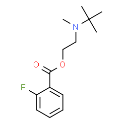ChemSpider 2D Image | 2-[Methyl(2-methyl-2-propanyl)amino]ethyl 2-fluorobenzoate | C14H20FNO2
