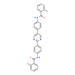 ChemSpider 2D Image | N,N'-(2,5-Pyrimidinediyldi-4,1-phenylene)bis(2-methylbenzamide) | C32H26N4O2