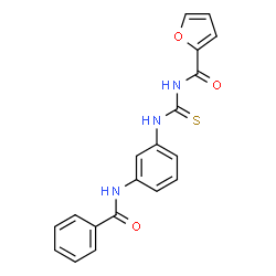 ChemSpider 2D Image | N-{[3-(Benzoylamino)phenyl]carbamothioyl}-2-furamide | C19H15N3O3S