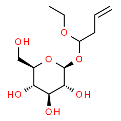 ChemSpider 2D Image | beta-D-Glucopyranoside, 1-ethoxy-3-butenyl | C12H22O7