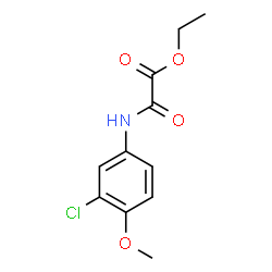 ChemSpider 2D Image | Ethyl [(3-chloro-4-methoxyphenyl)amino](oxo)acetate | C11H12ClNO4