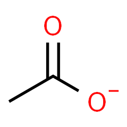 Acetate ion, C2H3O2