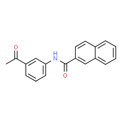 ChemSpider 2D Image | N-(3-Acetylphenyl)-2-naphthamide | C19H15NO2