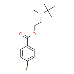 ChemSpider 2D Image | 2-[Methyl(2-methyl-2-propanyl)amino]ethyl 4-fluorobenzoate | C14H20FNO2