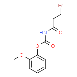 ChemSpider 2D Image | 2-Methoxyphenyl (3-bromopropanoyl)carbamate | C11H12BrNO4