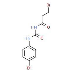 ChemSpider 2D Image | 3-Bromo-N-[(4-bromophenyl)carbamoyl]propanamide | C10H10Br2N2O2