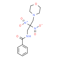 ChemSpider 2D Image | N-[3-(4-Morpholinyl)-2,2-dinitropropyl]benzamide | C14H18N4O6