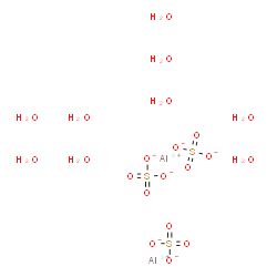 ChemSpider 2D Image | Aluminium sulfate hydrate (2:3:9) | H18Al2O21S3