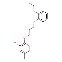 ChemSpider 2D Image | 2-Chloro-1-[3-(2-ethoxyphenoxy)propoxy]-4-methylbenzene | C18H21ClO3