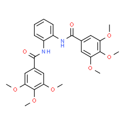 ChemSpider 2D Image | N,N'-1,2-Phenylenebis(3,4,5-trimethoxybenzamide) | C26H28N2O8