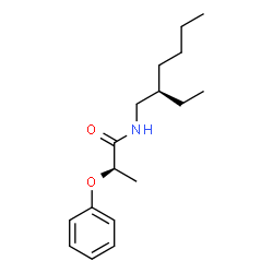 ChemSpider 2D Image | (2R)-N-[(2R)-2-Ethylhexyl]-2-phenoxypropanamide | C17H27NO2