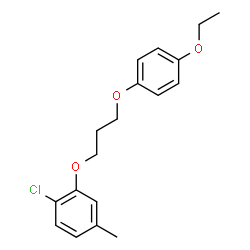 ChemSpider 2D Image | 1-Chloro-2-[3-(4-ethoxyphenoxy)propoxy]-4-methylbenzene | C18H21ClO3