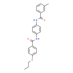 ChemSpider 2D Image | 3-Methyl-N-{4-[(4-propoxybenzoyl)amino]phenyl}benzamide | C24H24N2O3