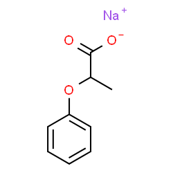 ChemSpider 2D Image | Sodium 2-phenoxypropanoate | C9H9NaO3