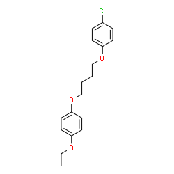 ChemSpider 2D Image | 1-Chloro-4-[4-(4-ethoxyphenoxy)butoxy]benzene | C18H21ClO3
