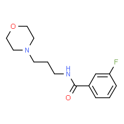 ChemSpider 2D Image | 3-Fluoro-N-[3-(4-morpholinyl)propyl]benzamide | C14H19FN2O2